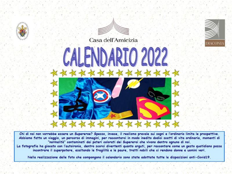 calendario casa dell'amicizia 